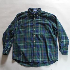 Vintage Pendleton Blue-Green Plaid Shirt